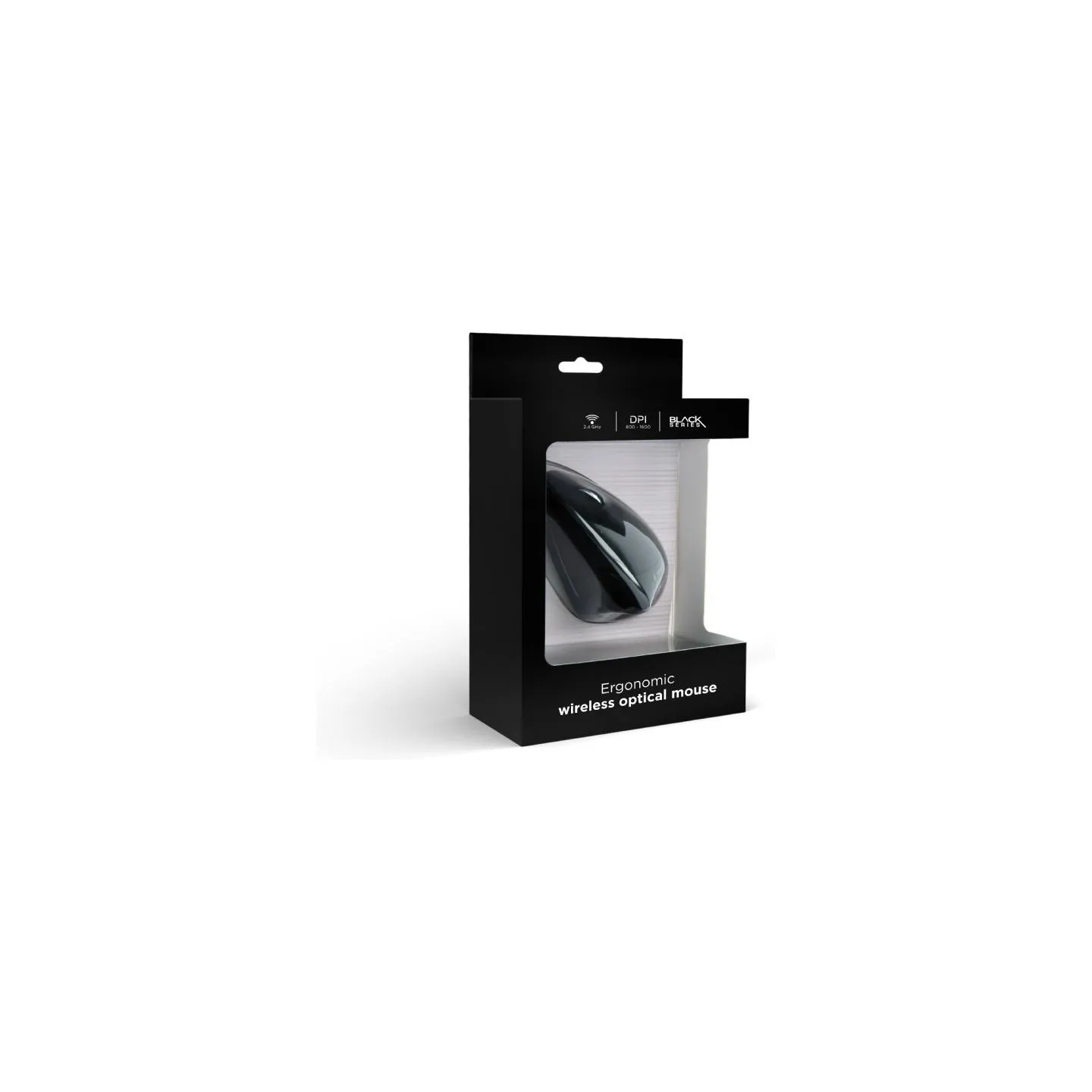 Gembird MOUSE USB OPTICAL WRL BLACK/ERGONOMIC MUSW-ERGO-01 GEMBIRD