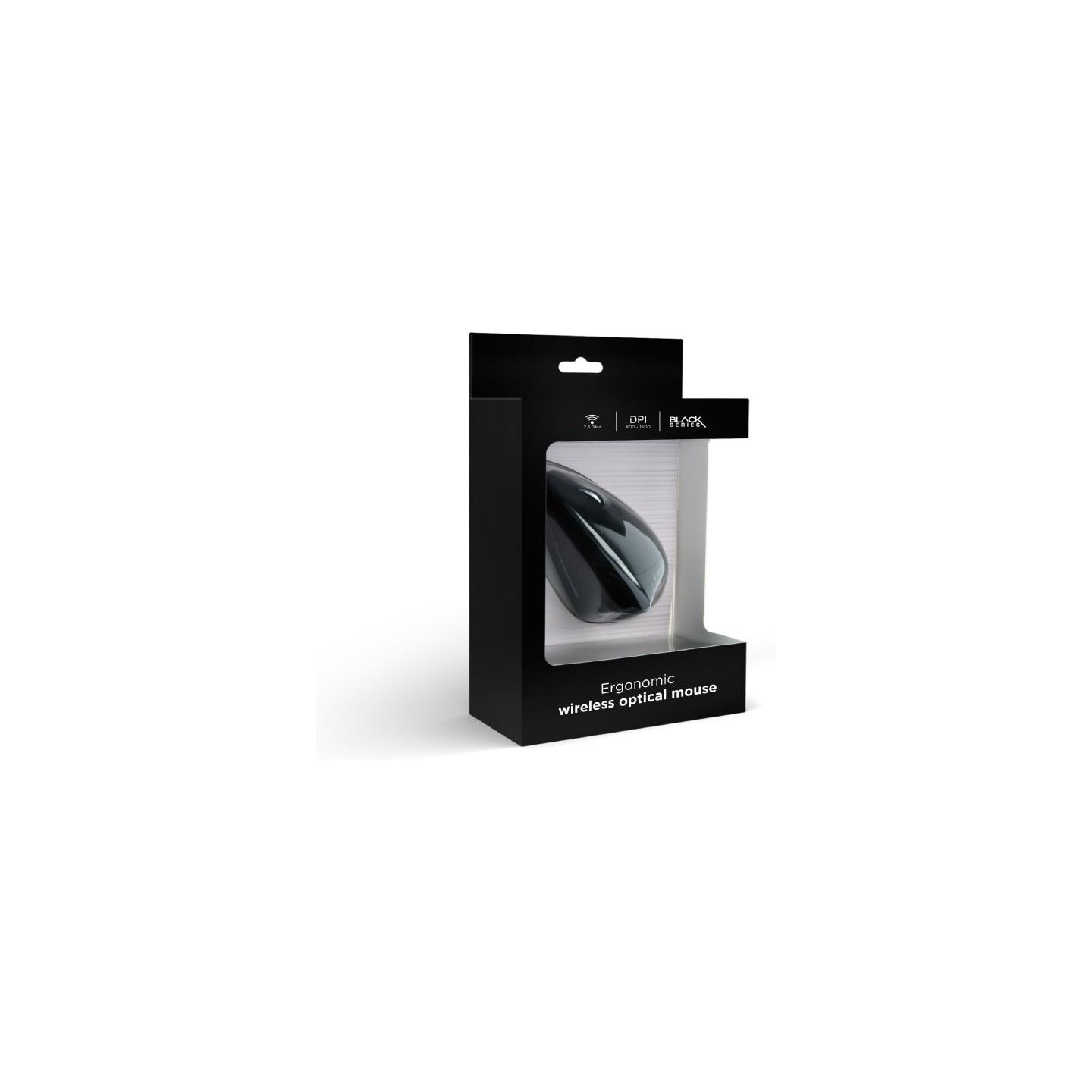 Gembird | MUSW-ERGO-01 | Optical Mouse | 2.4GHz Wireless Optical Mouse | USB | Black
