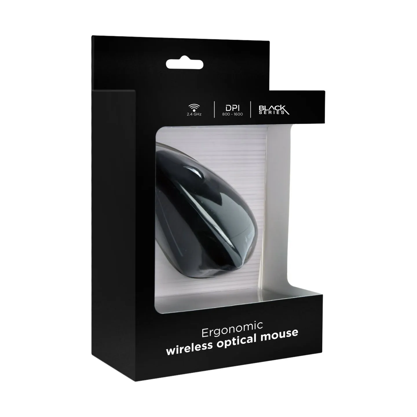 Gembird MOUSE USB OPTICAL WRL BLACK/ERGONOMIC MUSW-ERGO-01 GEMBIRD