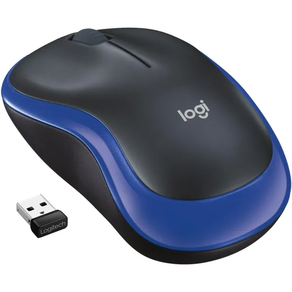 Logitech M185 cordless Notebook Mouse USB black blue / 910-002239