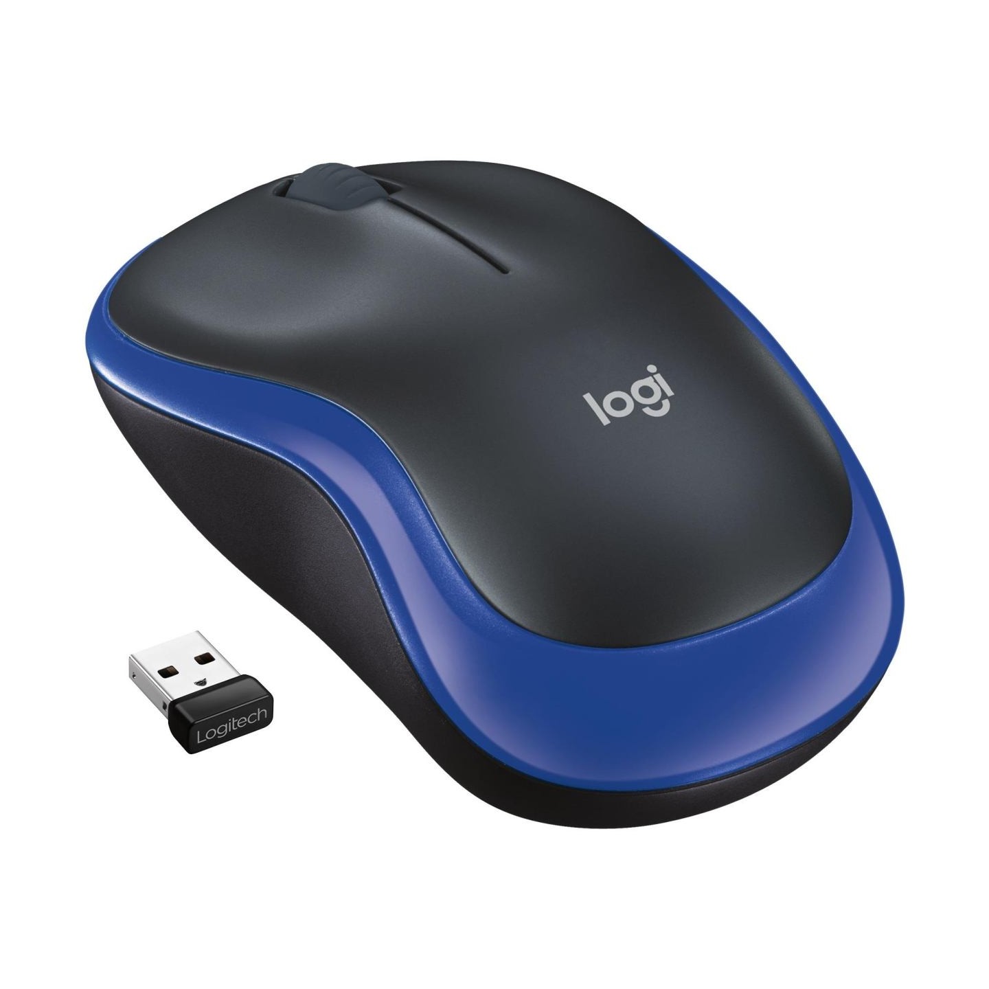 Logitech M185 cordless Notebook Mouse USB black blue / 910-002239