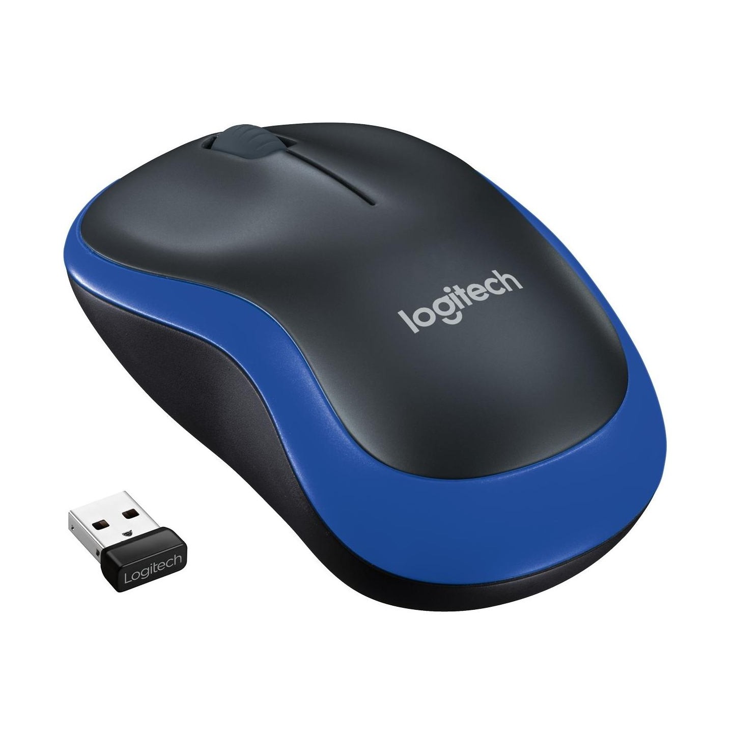 Logitech M185 cordless Notebook Mouse USB black blue / 910-002239