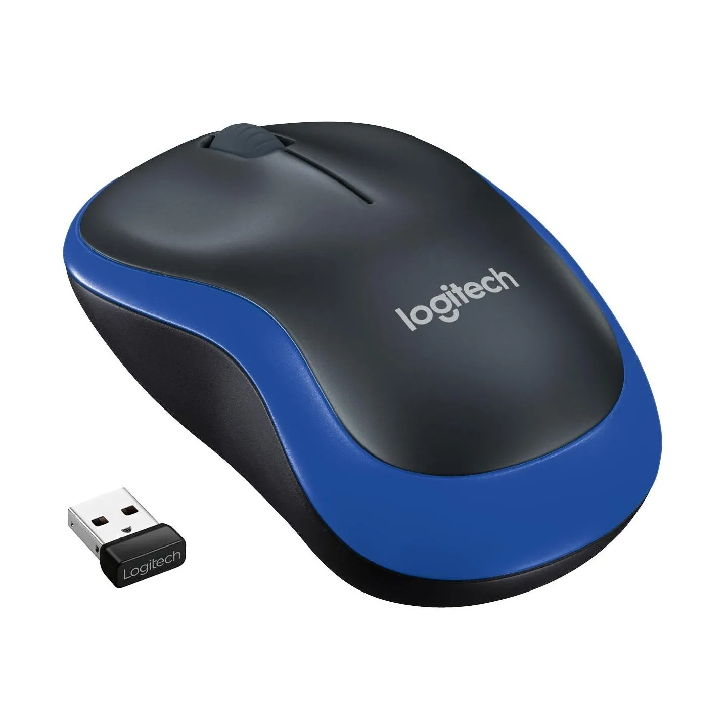 Logitech M185 cordless Notebook Mouse USB black blue / 910-002239