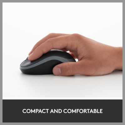 Logitech M185 cordless Notebook Mouse USB black blue / 910-002239