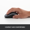 Logitech M185 cordless Notebook Mouse USB black blue / 910-002239