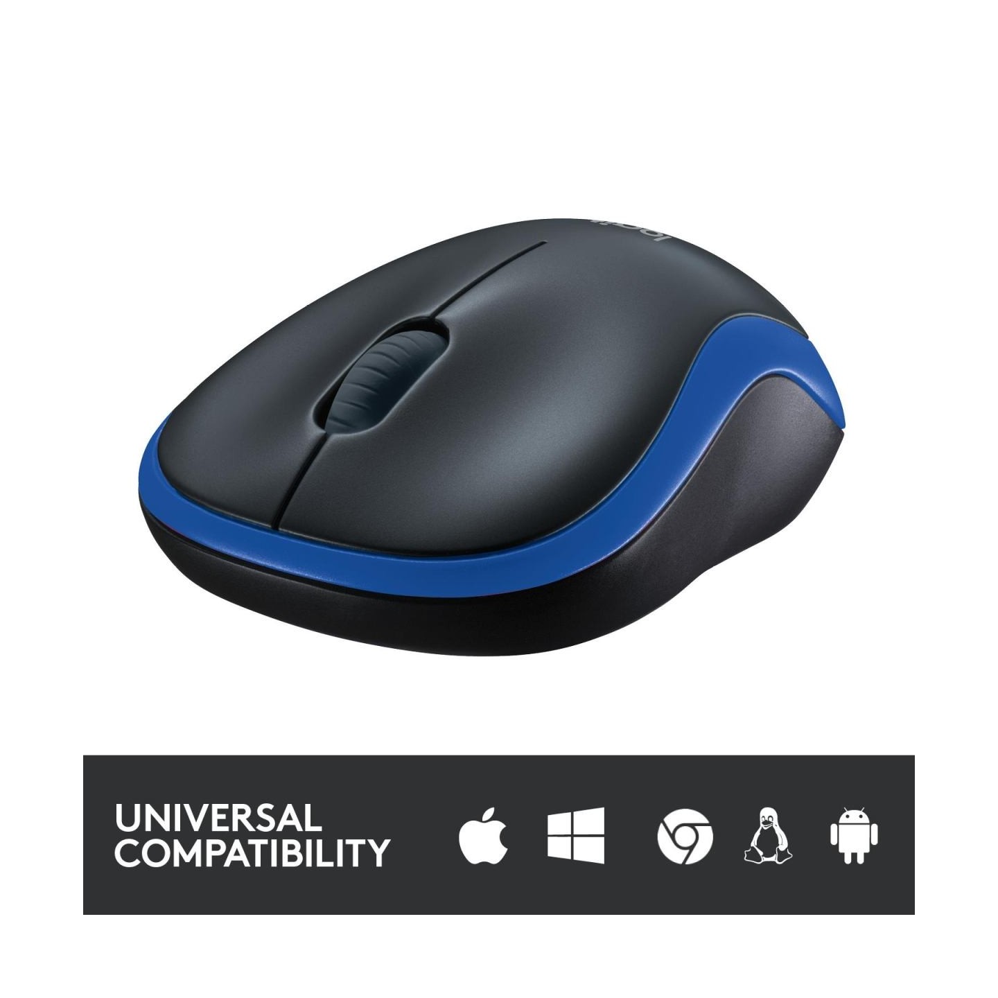 Logitech M185 cordless Notebook Mouse USB black blue / 910-002239