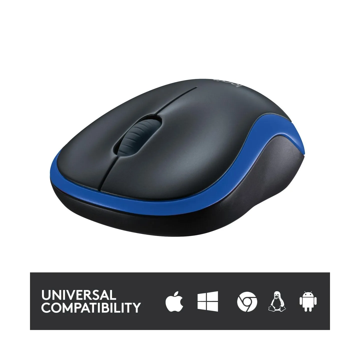 Logitech M185 cordless Notebook Mouse USB black blue / 910-002239
