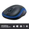 Logitech M185 cordless Notebook Mouse USB black blue / 910-002239