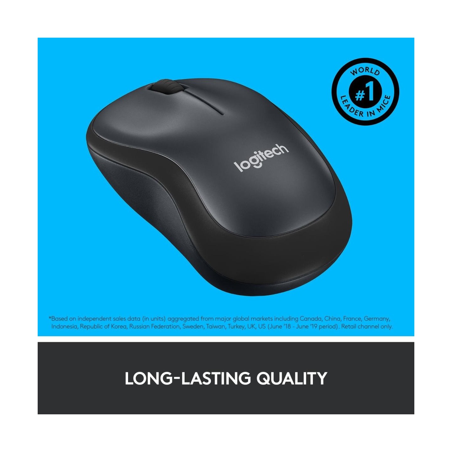 Logitech LOGI M220 Silent Black - 2.4GHZ