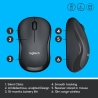Logitech LOGI M220 Silent Black - 2.4GHZ