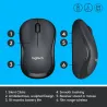 Logitech LOGI M220 Silent Black - 2.4GHZ