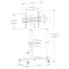 Techly Mobile LCD/LED stand 32-70 inches, 40 kg with a shelf