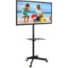 Techly Mobile stand LCD/LED 23-55 inches adjustable with shelf, black
