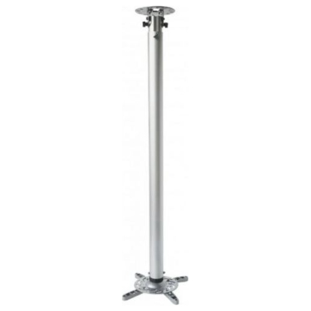 Techly Arm for projector 110-190cm ceiling, 15kg, silver