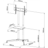 Techly 309982 Mobile stand for TV