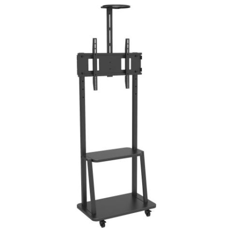 Techly Mobile TV stand 32-70 inches 60kg with a shelf