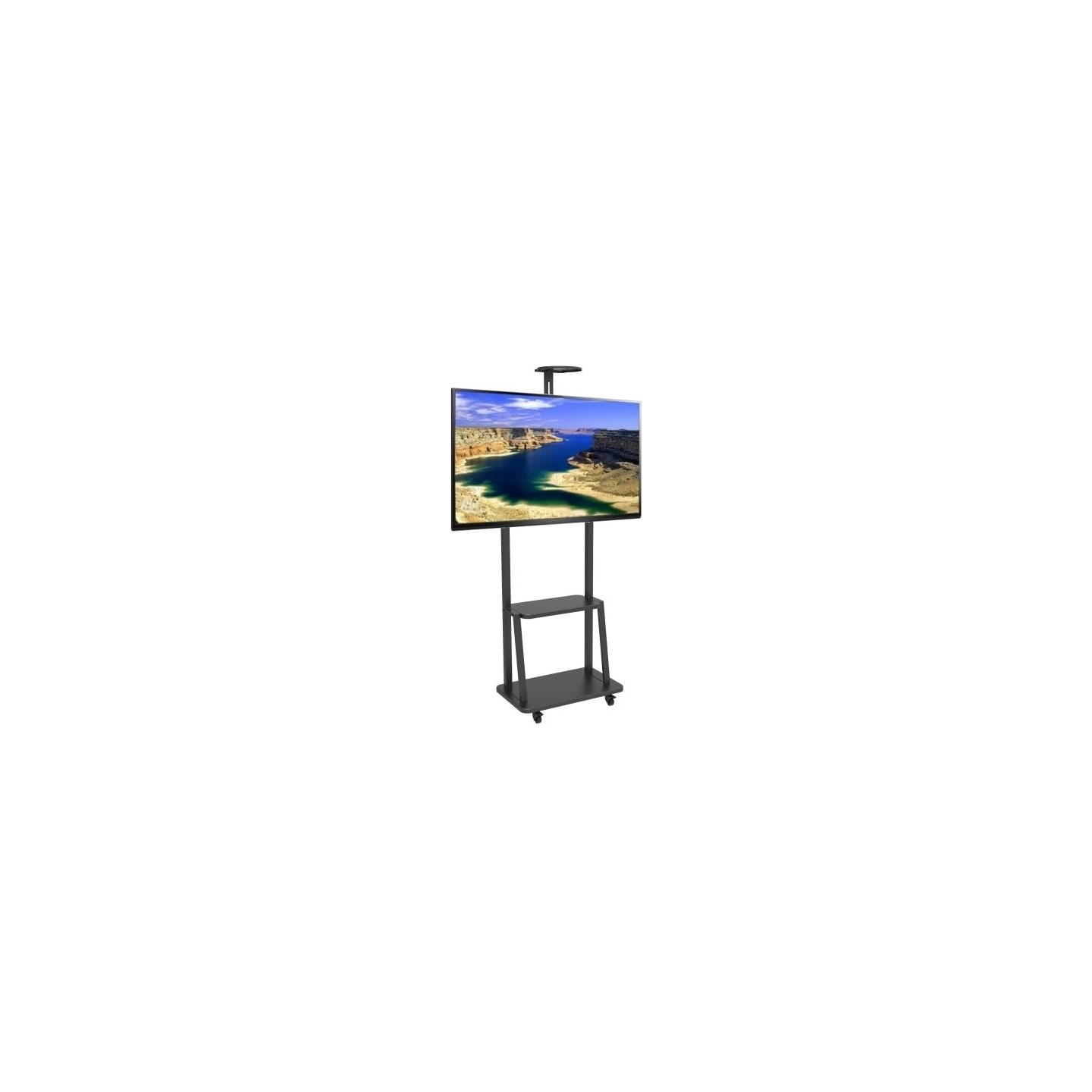 Techly Mobile TV stand 32-70 inches 60kg with a shelf