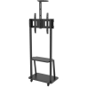 Techly Mobile TV stand 32-70 inches 60kg with a shelf
