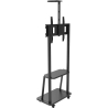 Techly Mobile TV stand 32-70 inches 60kg with a shelf