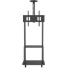 Techly Mobile TV stand 32-70 inches 60kg with a shelf
