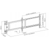 Techly Wall TV holder Techly 32-75 inch 50kg electric
