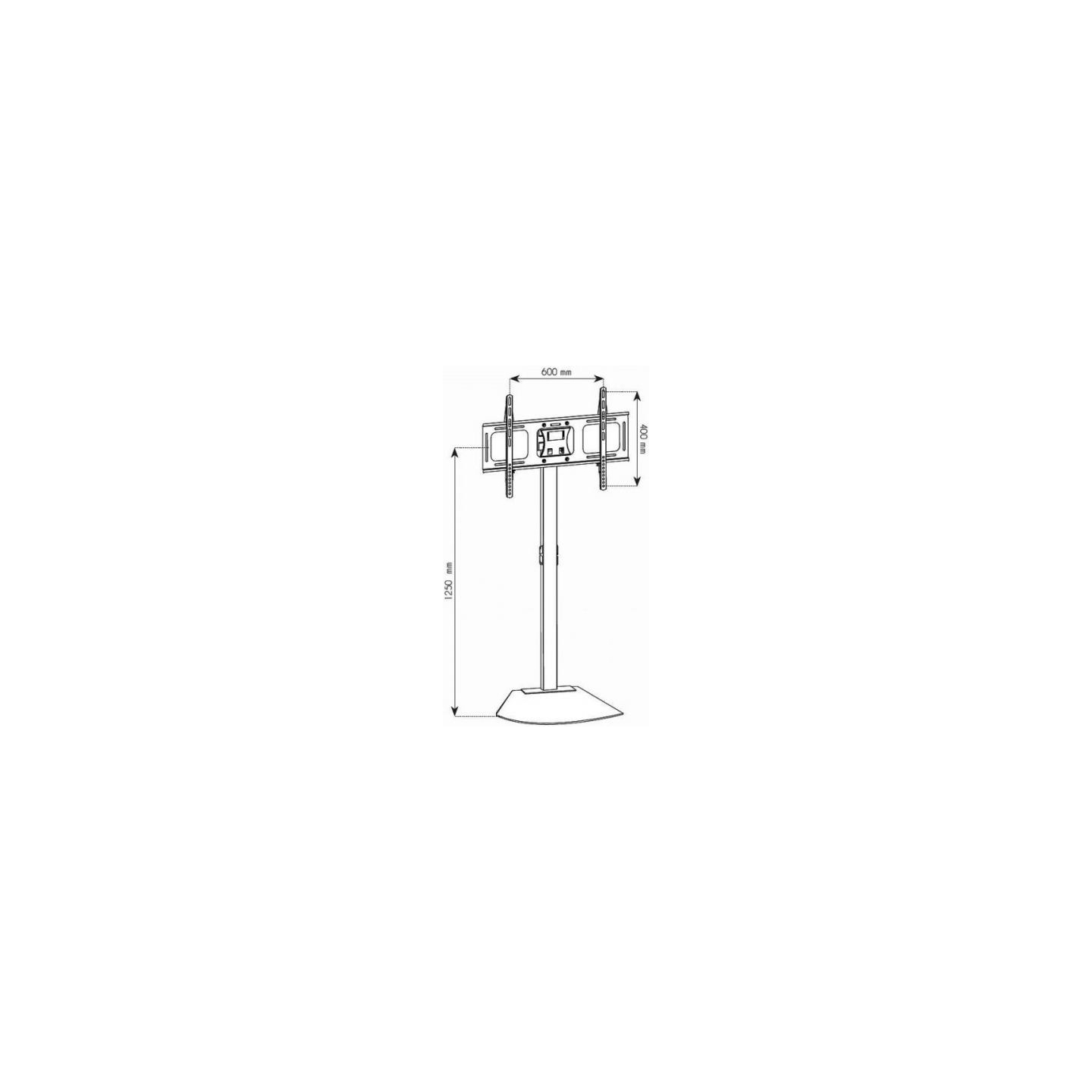 Techly Mobile stand for TV LCD /LED 32-70inch regulation black