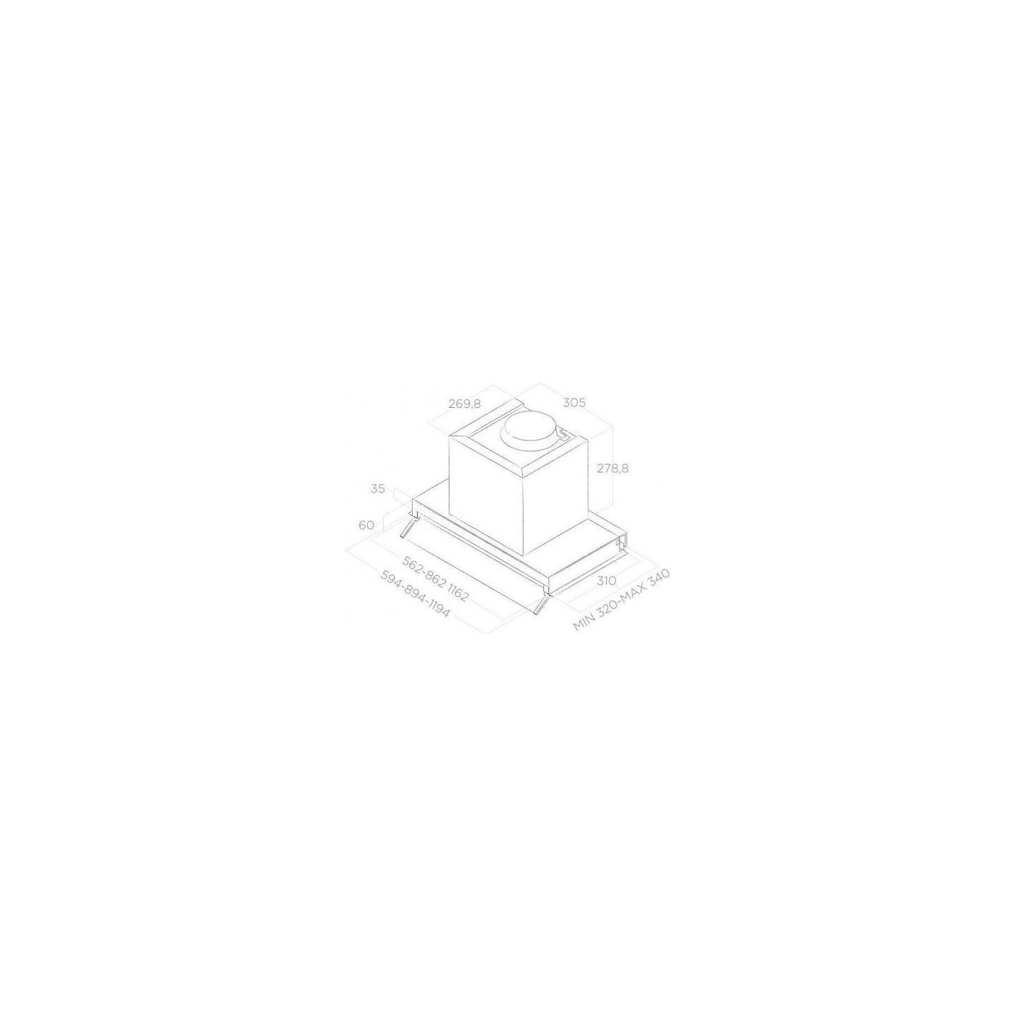 Elica BOXIN LUX LX/IX/A/60 Hood