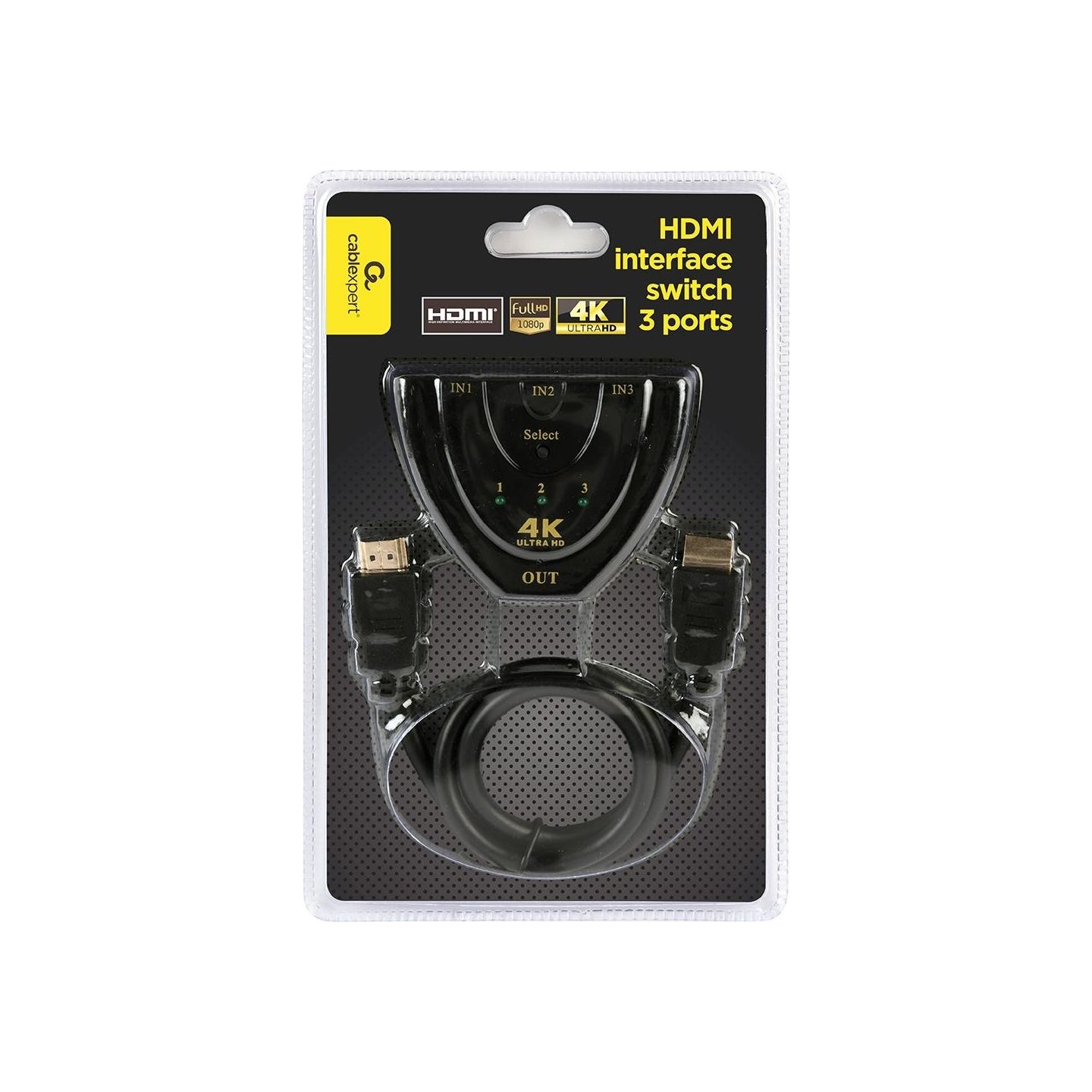 Gembird CABLE HDMI SWITCH 3PORTS/DSW-HDMI-35 GEMBIRD