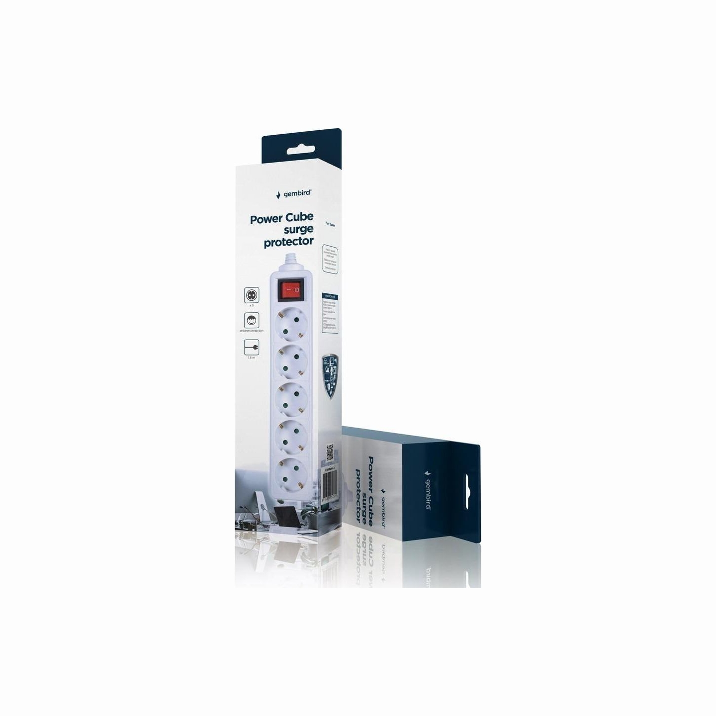 Gembird PROTECTOR POWER SURGE 1.8M/5OUTL SPG4-C-6 GEMBIRD