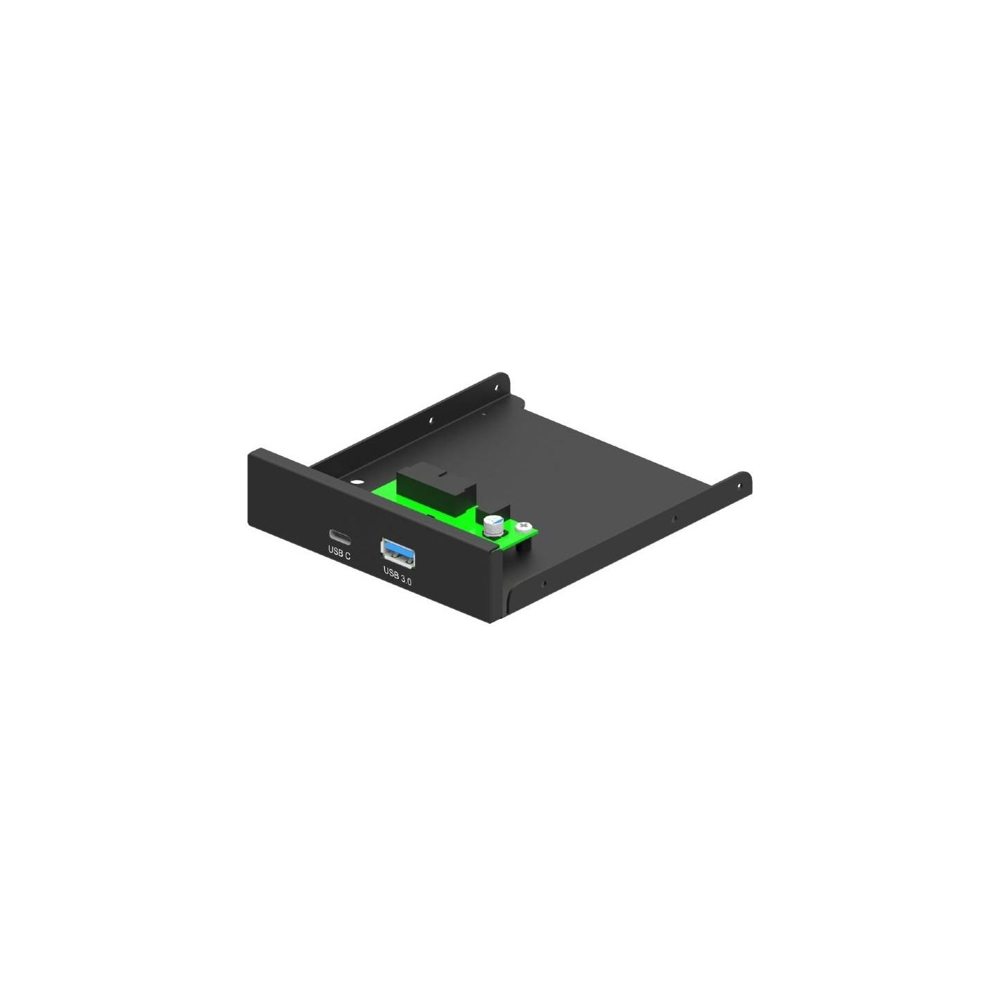 Gembird CASE ACC FRONT 3.5" PANEL/USB 2P FDI3-U3C-01 GEMBRID