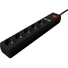 Gembird CABLE POWER EXTENSION 1.5M/5OUTL. SPG5-U2-5-02 GEMBIRD