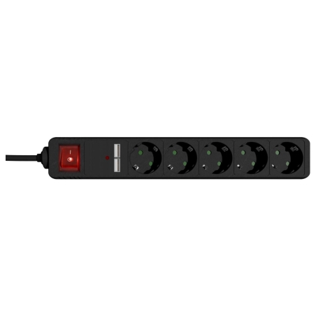 Gembird CABLE POWER EXTENSION 1.5M/5OUTL. SPG5-U2-5-02 GEMBIRD