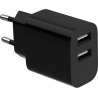 Gembird CHARGER USB UNIVERSAL BLACK/2P TA-UC-2A12-01-BK GEMBIRD