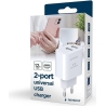 Gembird CHARGER USB UNIVERSAL BLACK/2P TA-UC-2A12-01-BK GEMBIRD