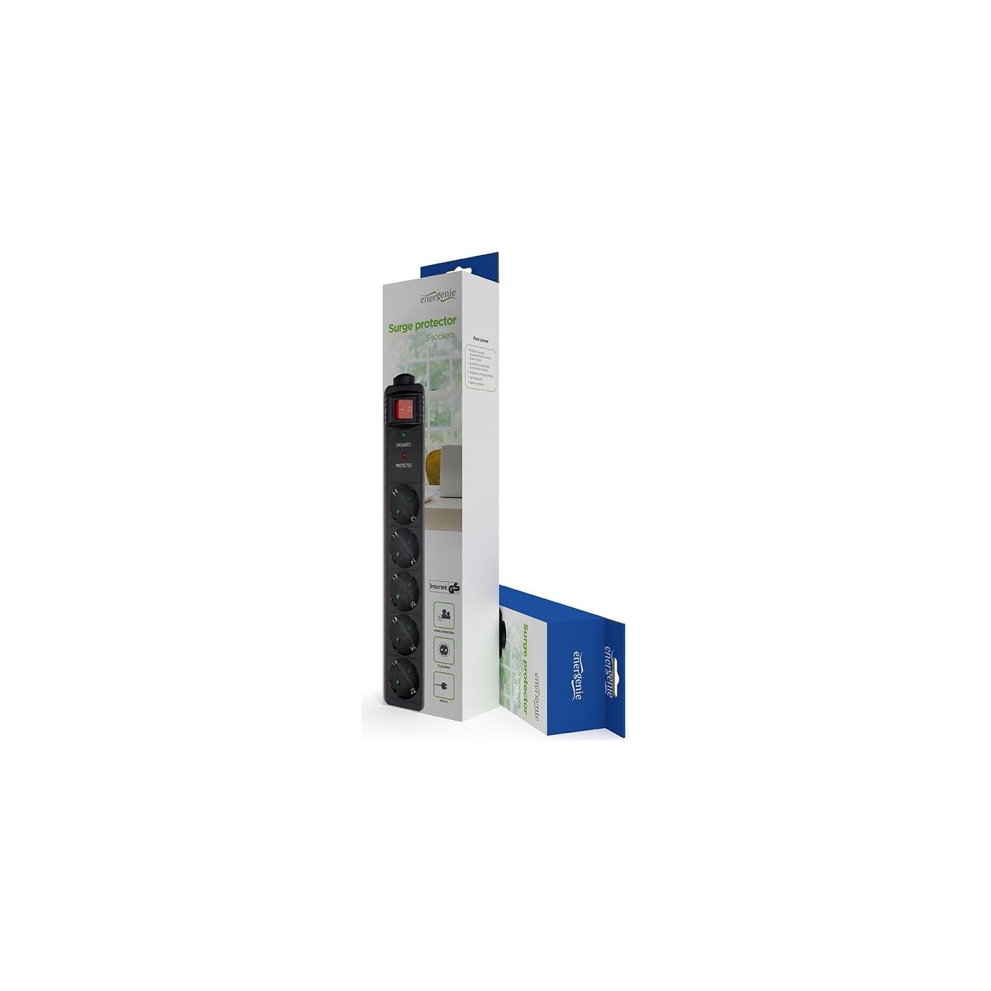 Gembird CABLE POWER EXTENSION 4.5M/5OUTL SPG5-C-15 GEMBIRD