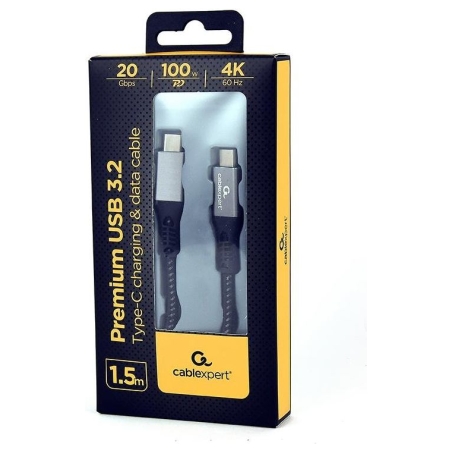Gembird CABLE USB-C TO USB-C 1.5M/CCBP-USB3-CMCM100-1.5M GEMBIRD