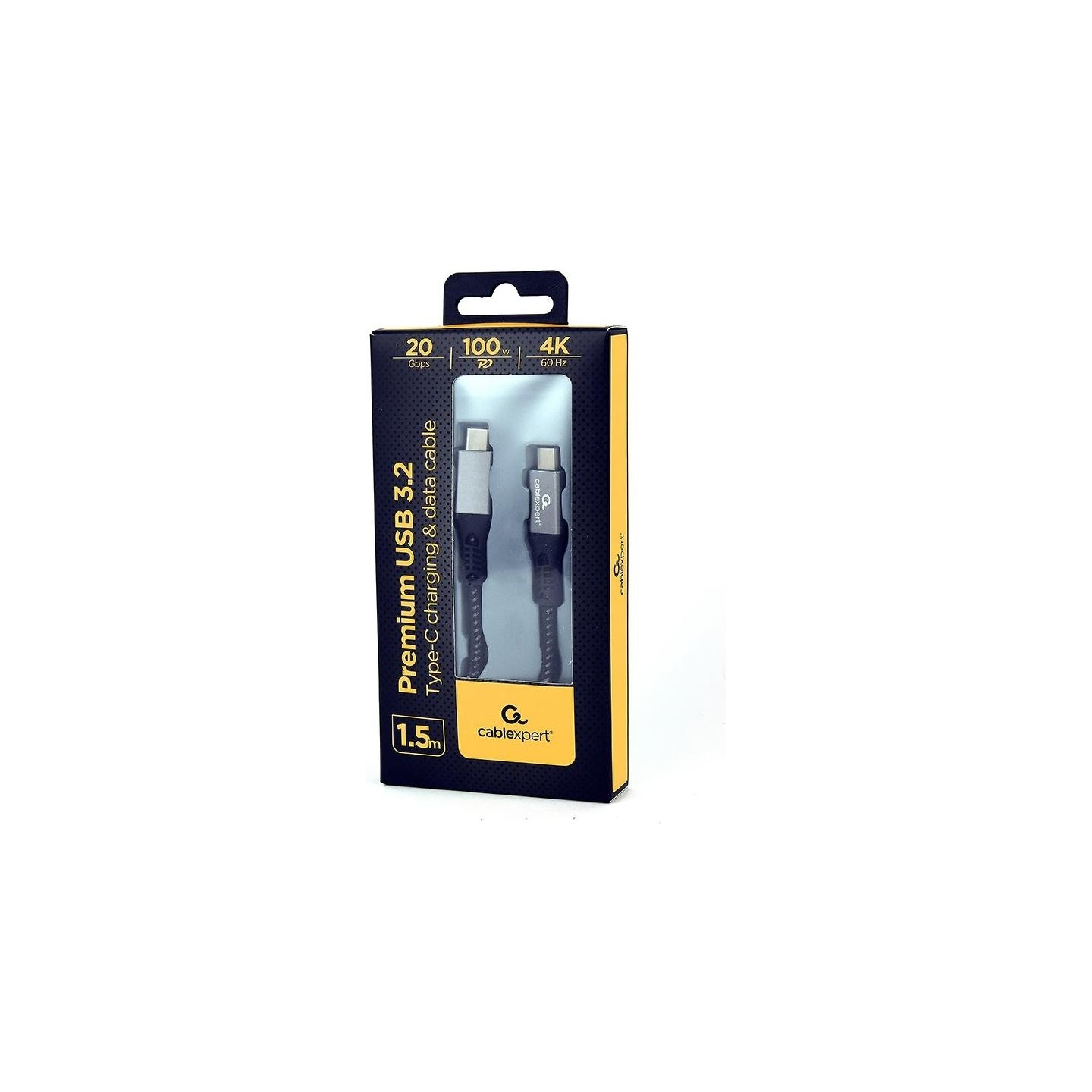 Gembird CABLE USB-C TO USB-C 1.5M/CCBP-USB3-CMCM100-1.5M GEMBIRD