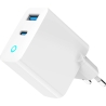 Gembird CHARGER USB 65W 2PORT/TA-UC-PDQC65L-W-01 GEMBIRD