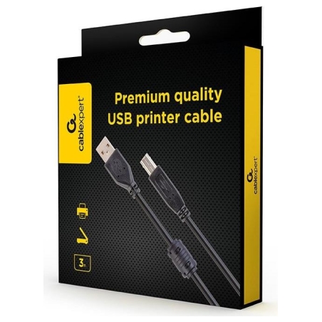 Gembird CABLE USB2 PRINTER AM-BM 3M/CCFB-USB2-AMBM-3M GEMBIRD