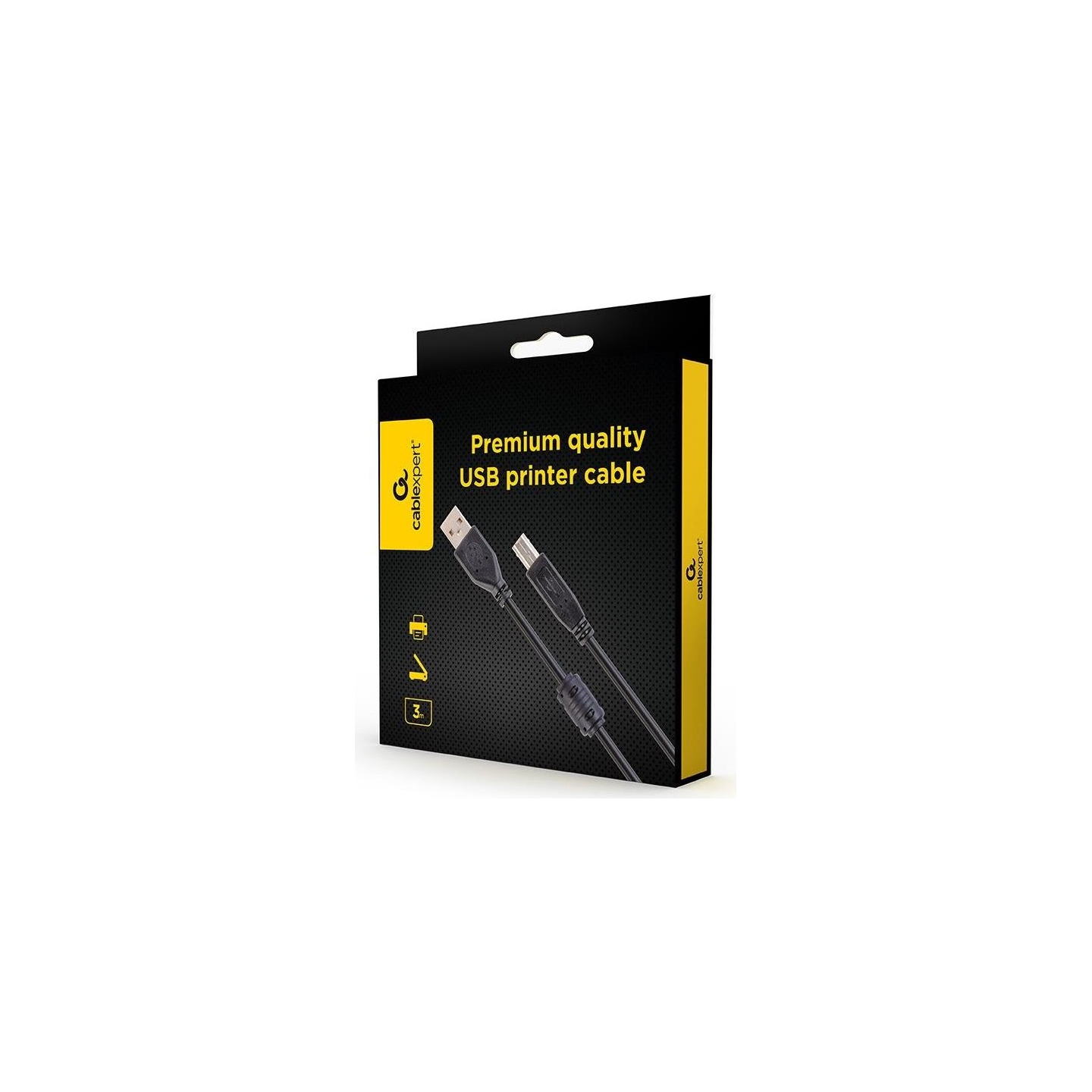 Gembird CABLE USB2 PRINTER AM-BM 3M/CCFB-USB2-AMBM-3M GEMBIRD