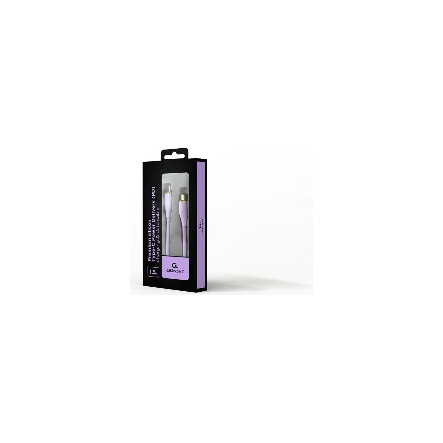 Gembird CABLE USB-C 1.5M PREMIUM VIOL./CC-USB2S-CMCM-1.5M-P GEMBIRD