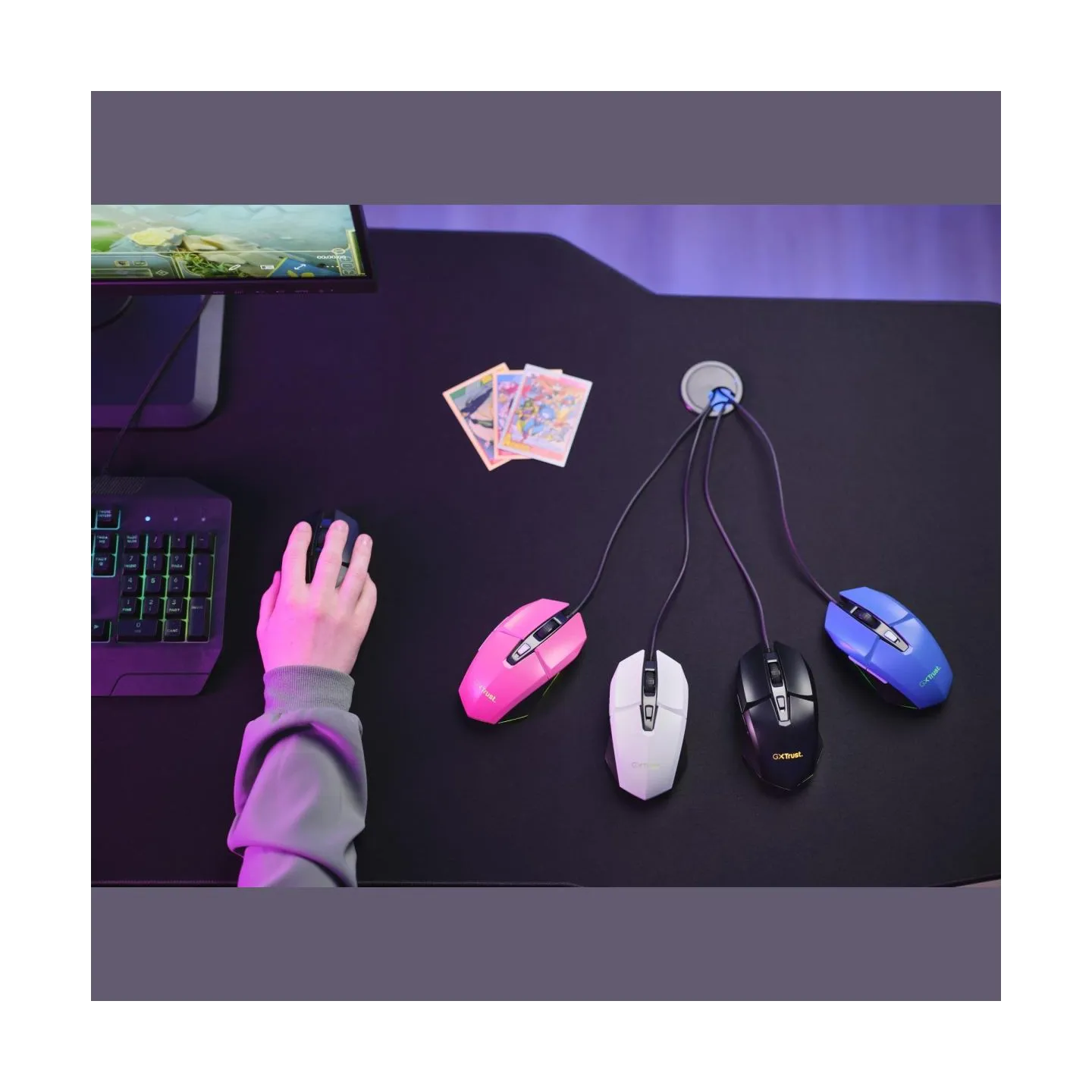 Trust MOUSE USB OPTICAL GAMING BLACK/GXT 109 FELOX 25036 TRUST