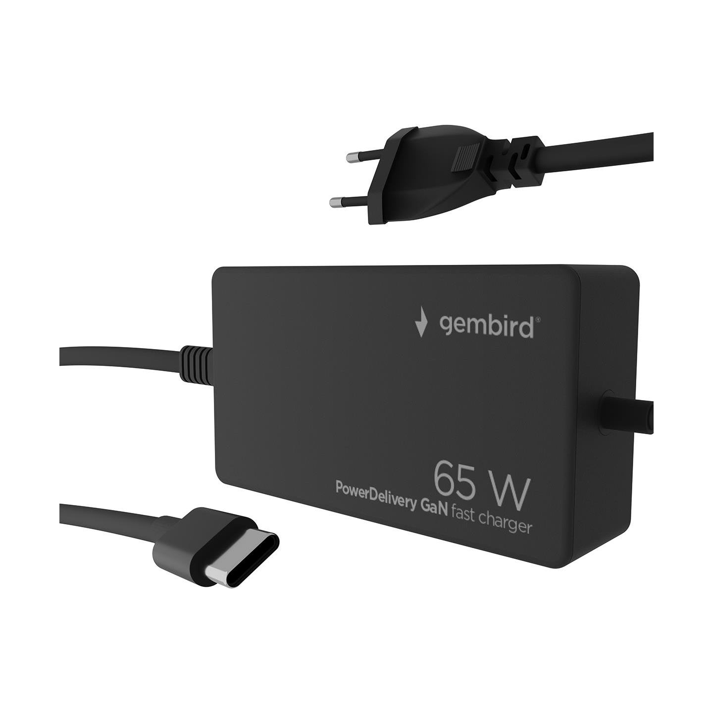 Gembird PowerDelivery GaN 65W charger