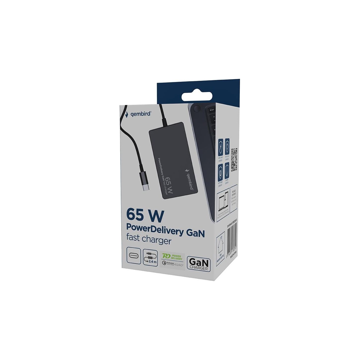 Gembird NB ACC AC ADAPTER 65W/NPA-AC-PDQC65-01 GEMBIRD