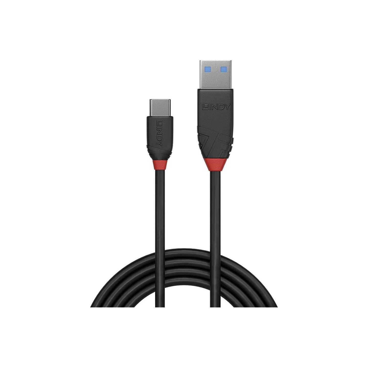 Lindy CABLE USB3.2 A-C 0.5M/BLACK 36915 LINDY