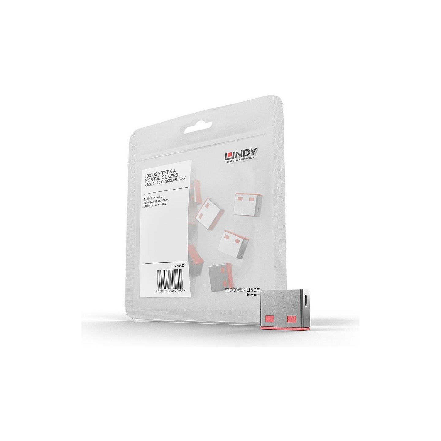 Lindy USB PORT BLOCKER 10PACK/PINK 40460 LINDY