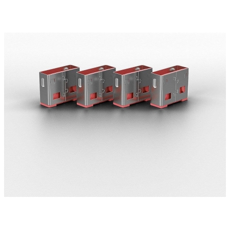 Lindy USB PORT BLOCKER 4PACK/PINK 40450 LINDY