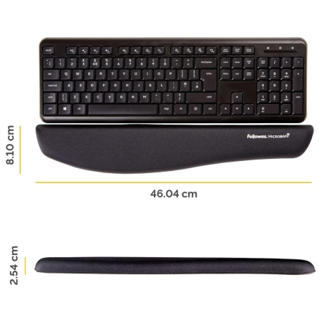 Fellowes KEYBOARD ACC WRIST SUPPORT/BLACK 9252103 FELLOWES