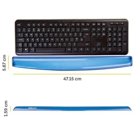 Fellowes KEYBOARD ACC WRIST SUPPORT/BLUE 9113709 FELLOWES