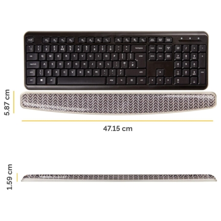 Fellowes KEYBOARD ACC WRIST SUPPORT/CHEVRON 9653601 FELLOWES